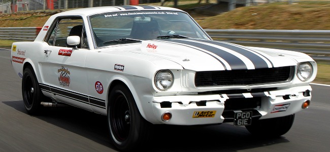 Do you think you could handle a classic mustang around the track?