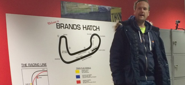 A view of the Brands Hatch racecourse during the briefing on the day.