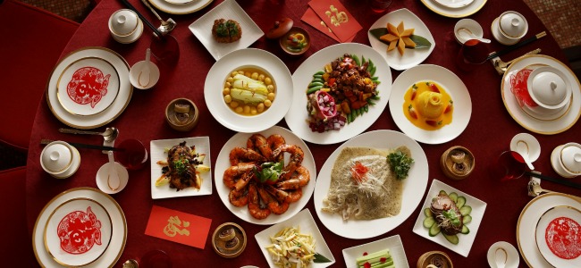 A delicious feast for the Chinese New Year of the sheep/goat.