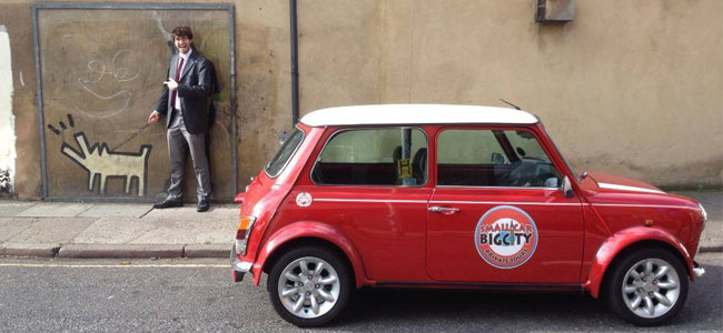 One of the smallcarBIGCITY fleet - a vintage Mini Cooper