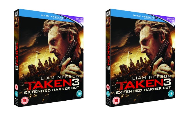 Watch Liam Neeson in Taken 3 on Blu-Ray DVD.