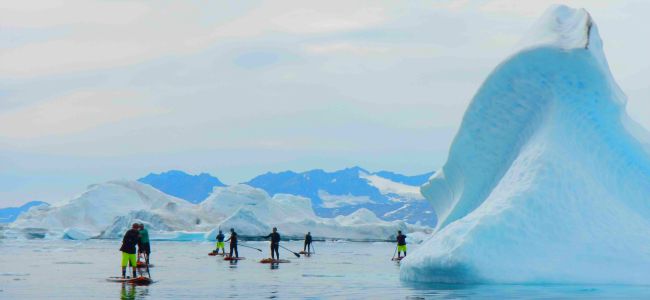 Paddleboarding adventure in East Greenland!