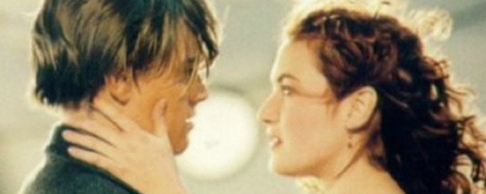 Actors Kate Winslett as Rose alongside Leonardo Di Caprio as Jack during the hit film Titanic.