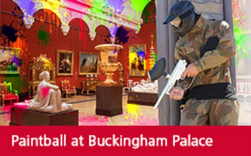 New experiences - paintballing at Buckingham Palace